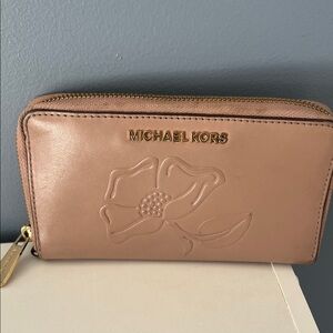 Michael Kors Blush Floral Wallet